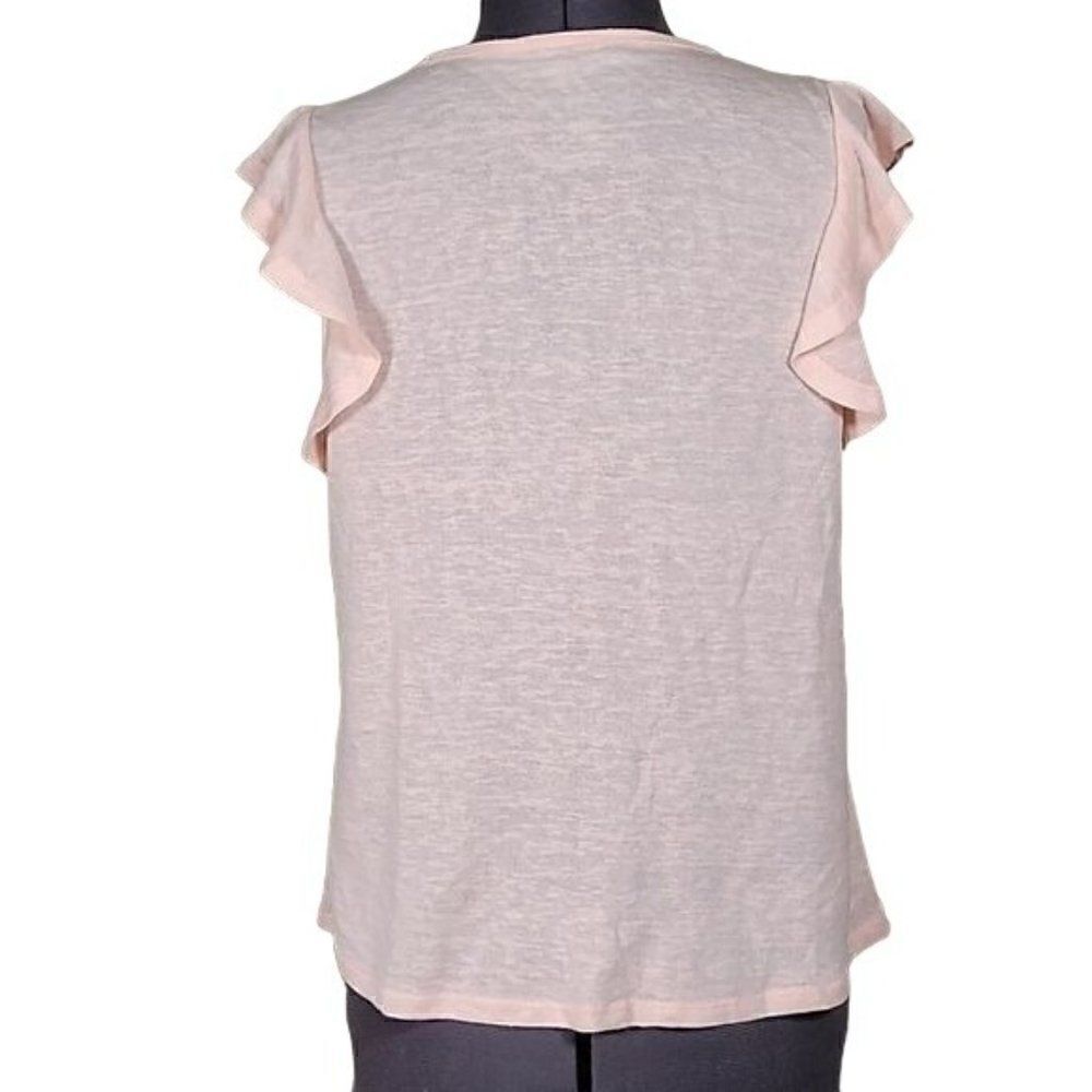 a new day Pink Ruffle Sleeveless Top Sz S - Picture 4 of 7